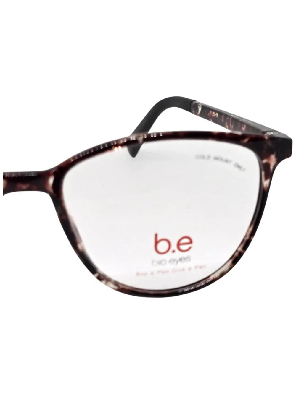 b.e Bio Eyes Freesia BE45 Eyeglass Frames 52-16-140 Brown Tortoise Women's